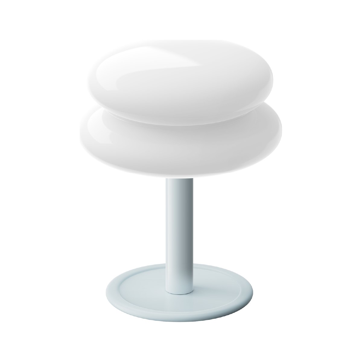 SNOWMAN22 V2 SOLID Table — White / Ice Blue
